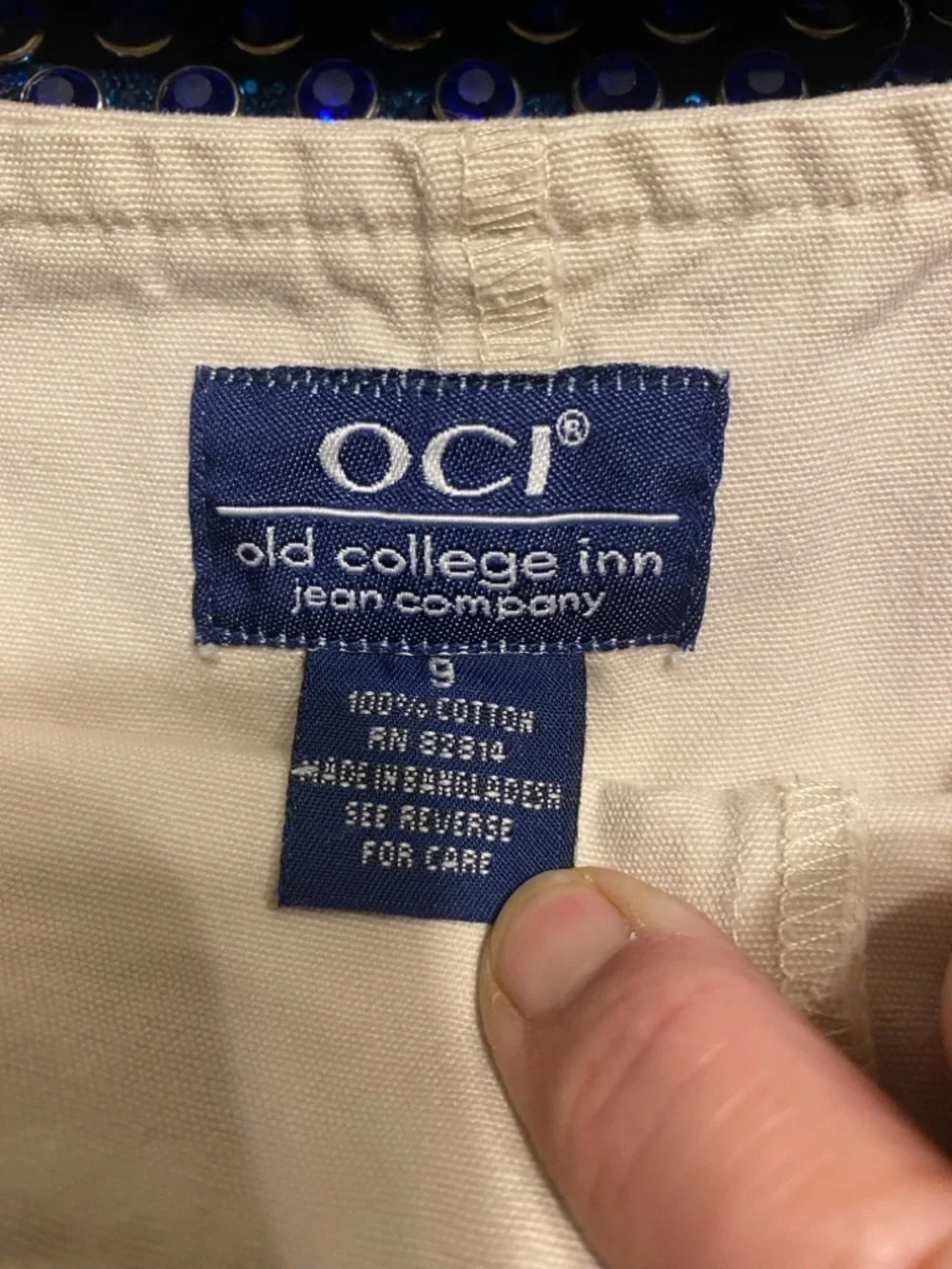 Old College Inn Skort Size 8 Light Cream Color